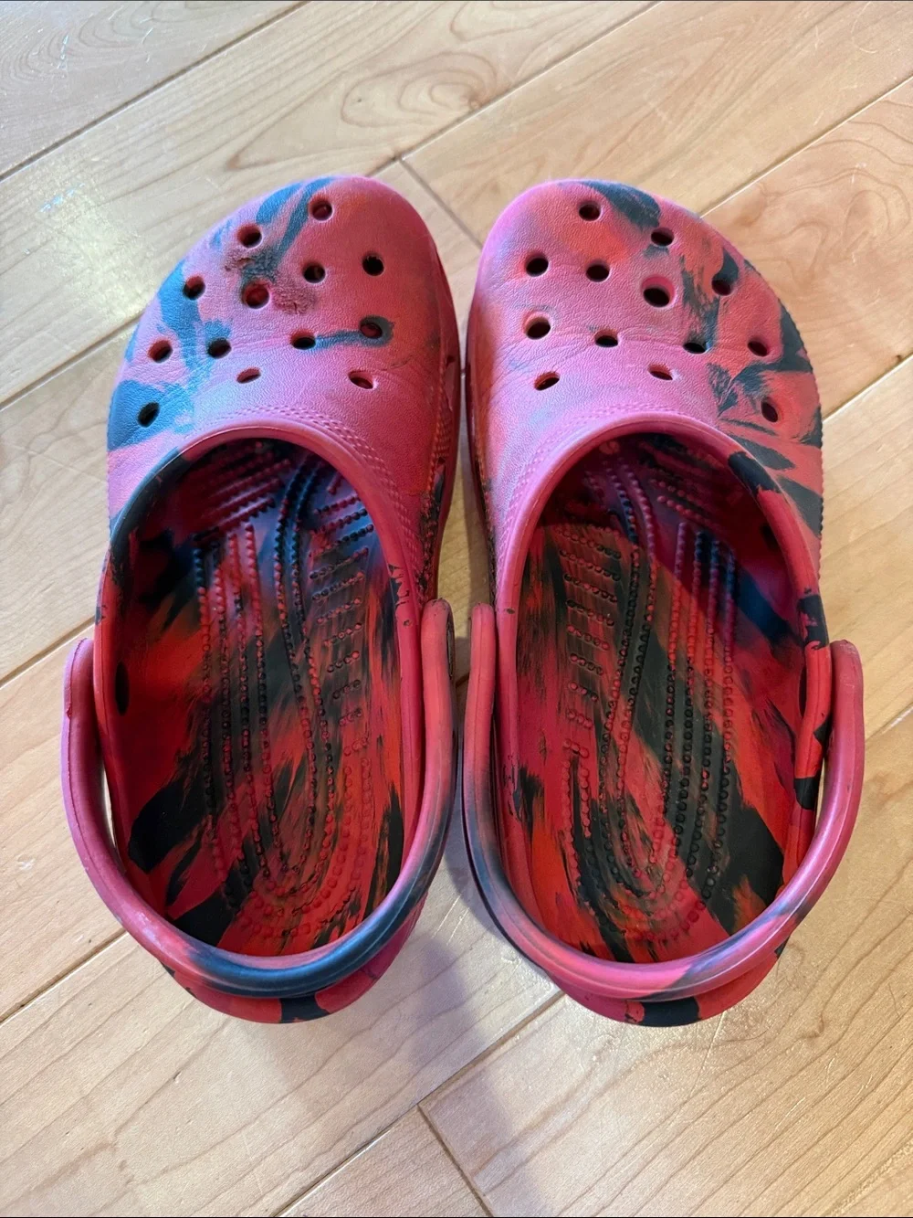 Kids Crocs Red and Black
